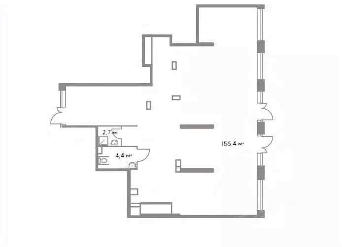 Торговая площадь в Москва пер. 1-й Котляковский, 4Б (162 м) - Фото 1
