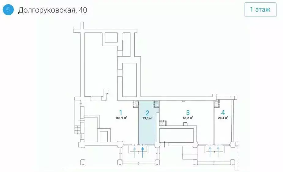 Помещение свободного назначения в Москва Ленинский просп., 67к2 (29 м) - Фото 2