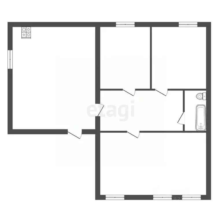 Дом в Челябинская область, Троицк ул. Имени О.Ю. Шмидта, 63 (63 м) - Фото 2