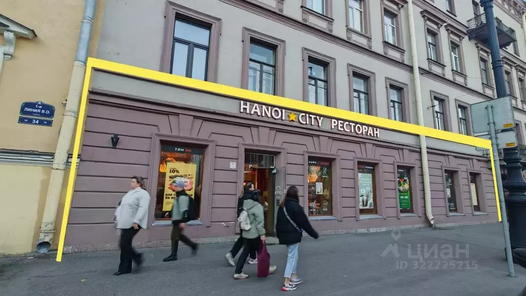 Помещение свободного назначения в Санкт-Петербург 1-я Васильевского ... - Фото 1