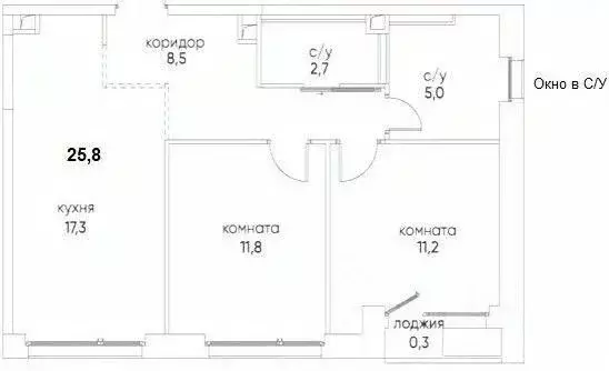 3-к кв. Москва ул. Нижние Мневники, 12 (61.0 м) - Фото 2