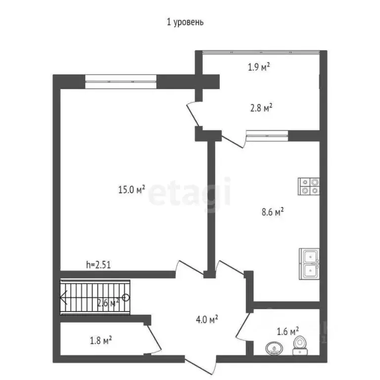 3-к кв. Севастополь ул. Адмирала Фадеева, 21В (76.72 м) - Фото 1