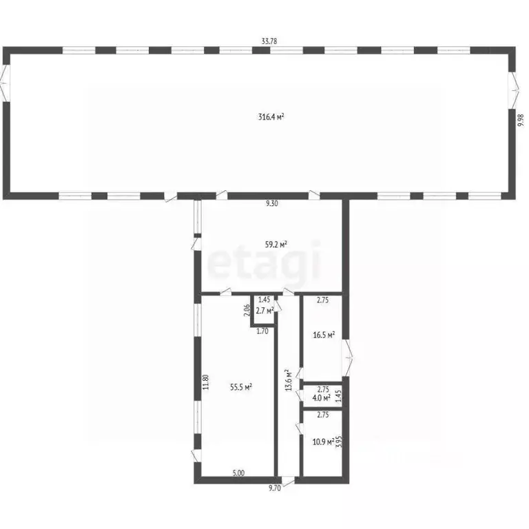 Склад в Тюменская область, Армизонский муниципальный округ, с. Яровое  ... - Фото 1