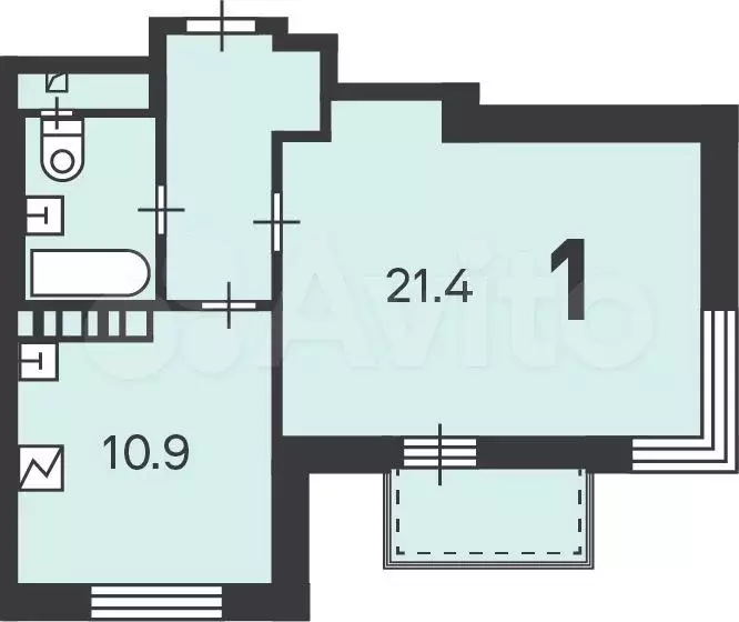 Аукцион: 1-к. квартира, 41,4 м, 9/17 эт. - Фото 0