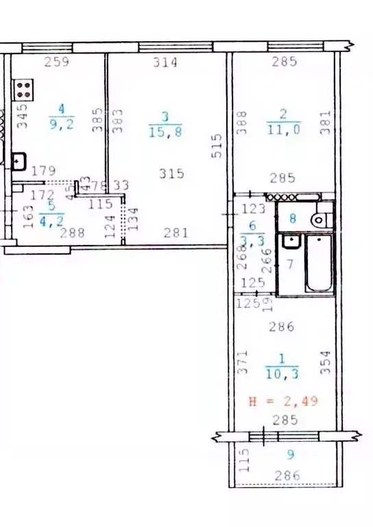 3-к кв. Свердловская область, Екатеринбург ул. 40-летия Комсомола, 26 ... - Фото 1