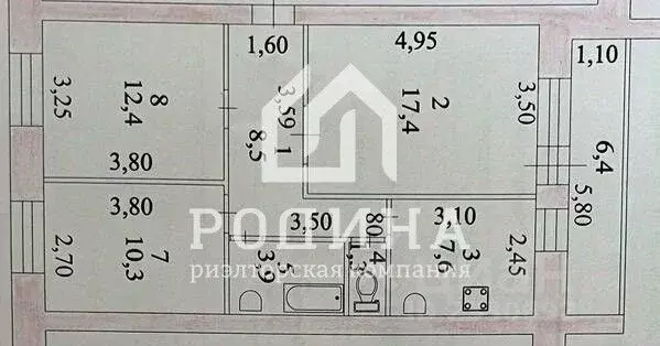 3-к кв. Хабаровский край, Комсомольск-на-Амуре ул. Аллея Труда, 60К3 ... - Фото 1