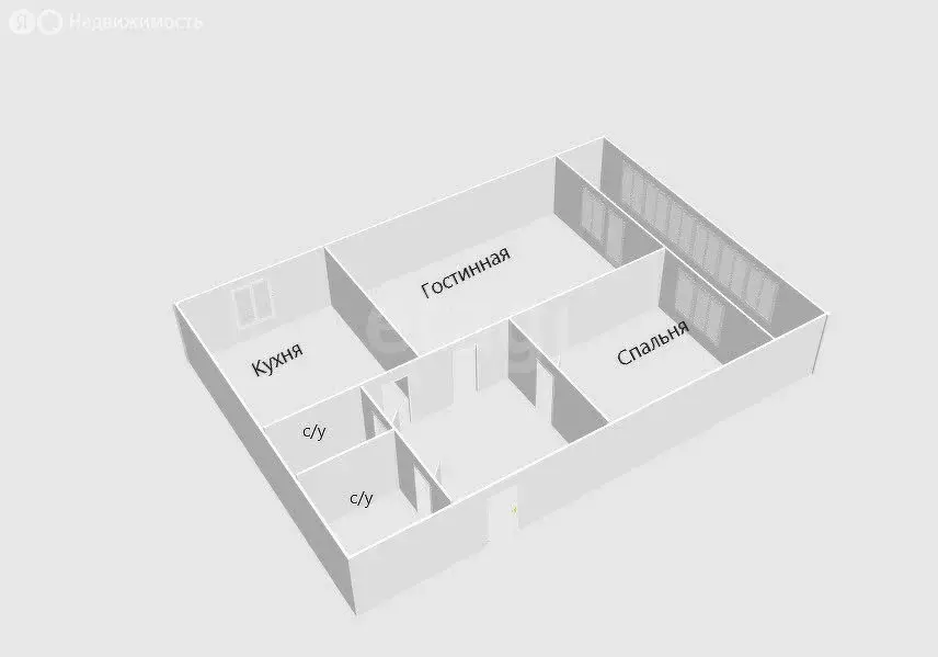 2-комнатная квартира: Южно-Сахалинск, планировочный район ... - Фото 1