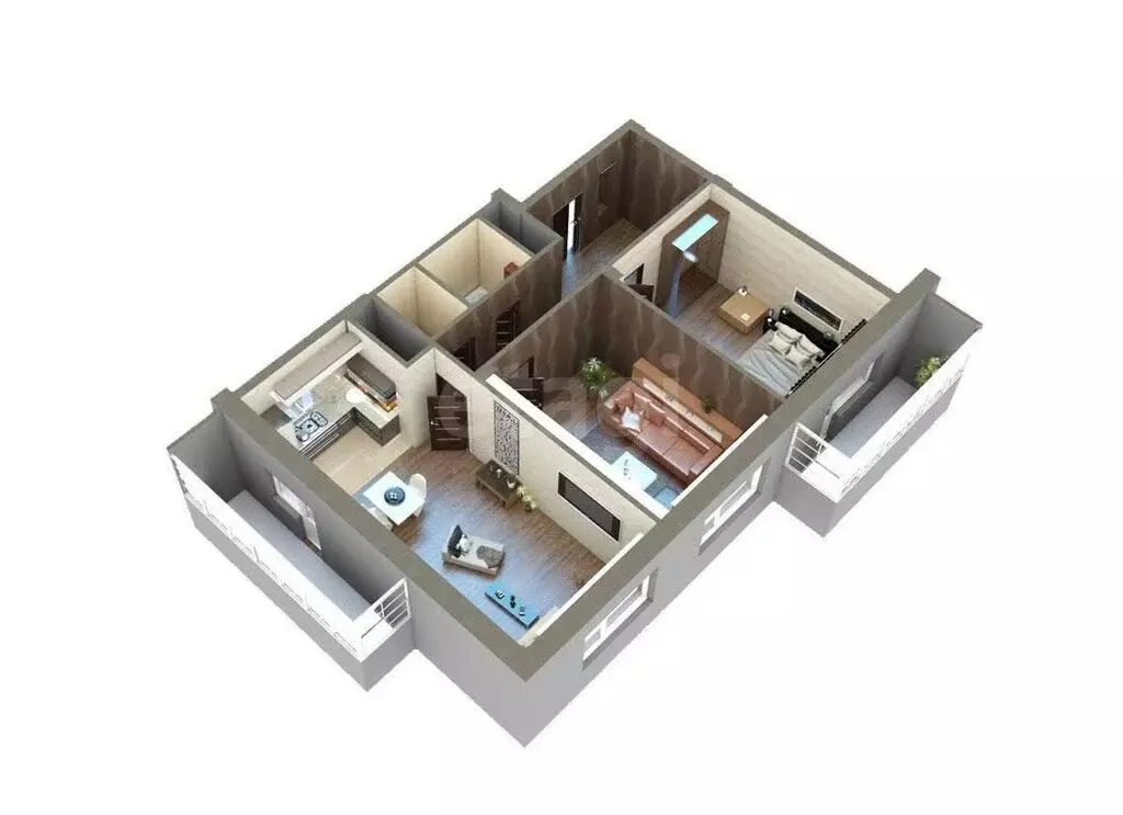 2-комнатная квартира: Казань, улица Азата Аббасова, 11 (81.1 м) - Фото 1