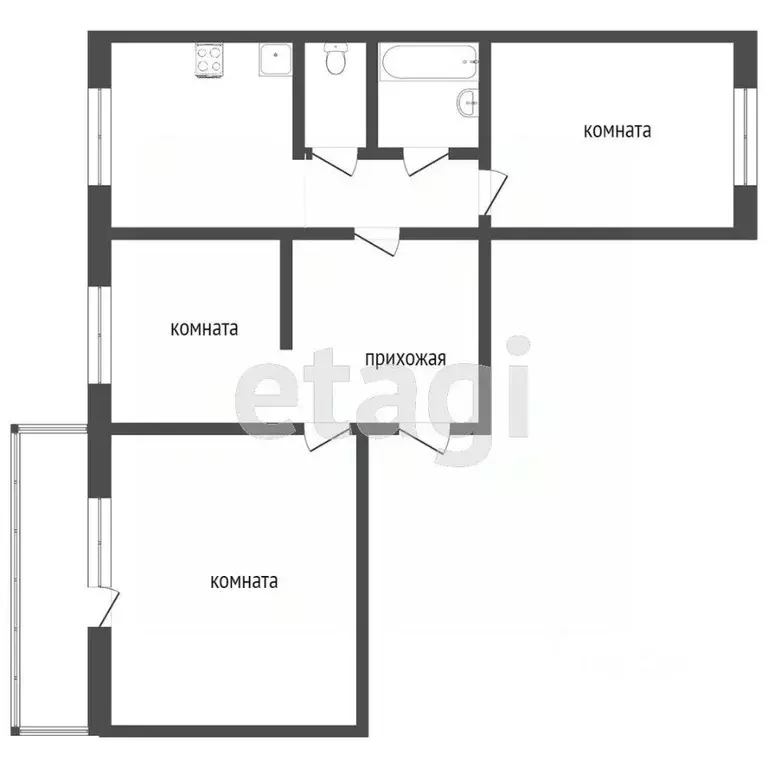 3-к кв. Свердловская область, Нижний Тагил Ленинградский просп., 14 ... - Фото 1