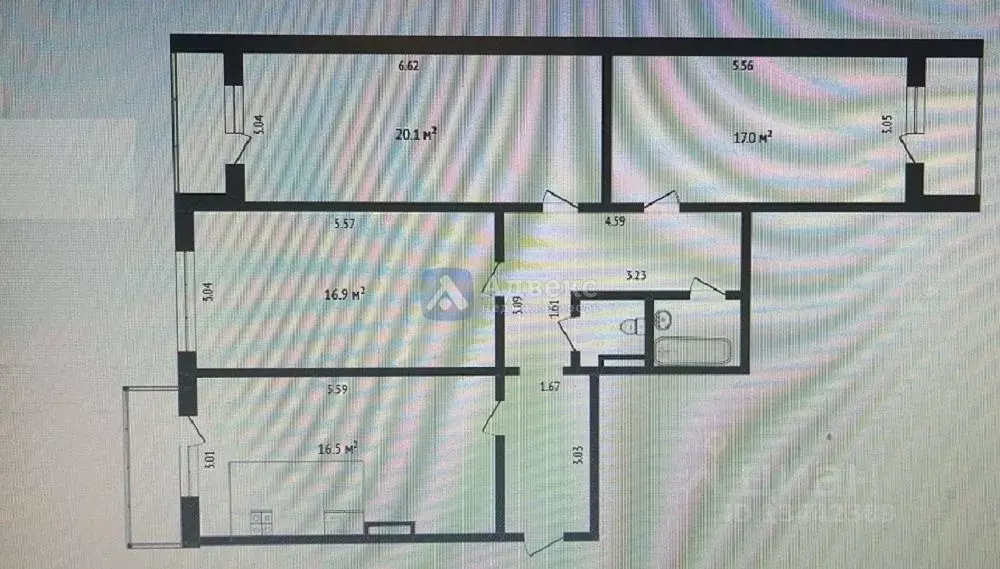 3-к кв. Тюменская область, Тюмень Широтная ул., 113к1 (89.2 м) - Фото 1