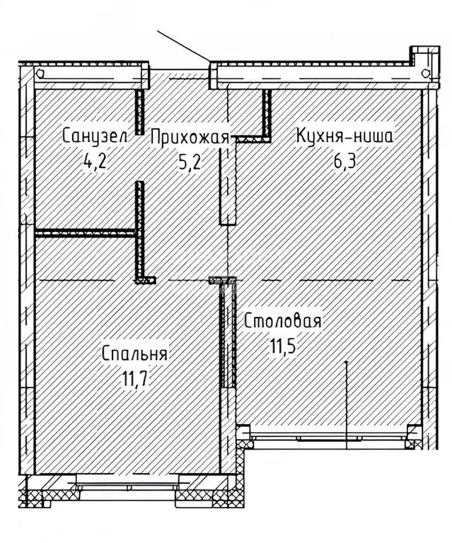 1-комнатная квартира: Екатеринбург, улица Шаумяна, 20 (38.9 м) - Фото 1