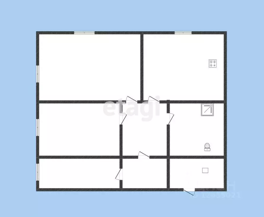 2-к кв. Костромская область, Нерехтский район, Емсненское с/пос, пос. ... - Фото 2