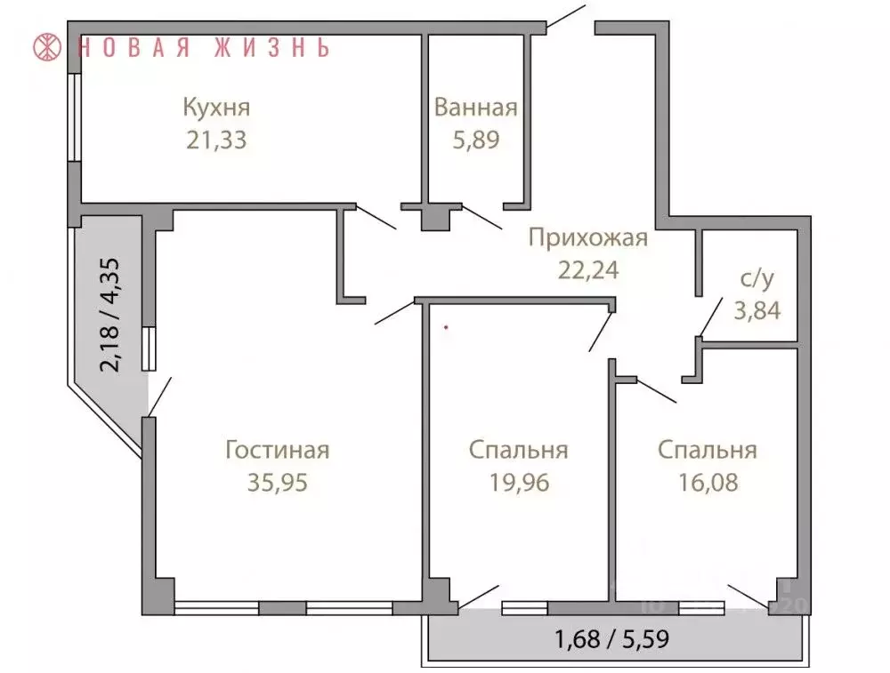 3-к кв. Самарская область, Самара ул. Водников, 99-105 (126.4 м) - Фото 0