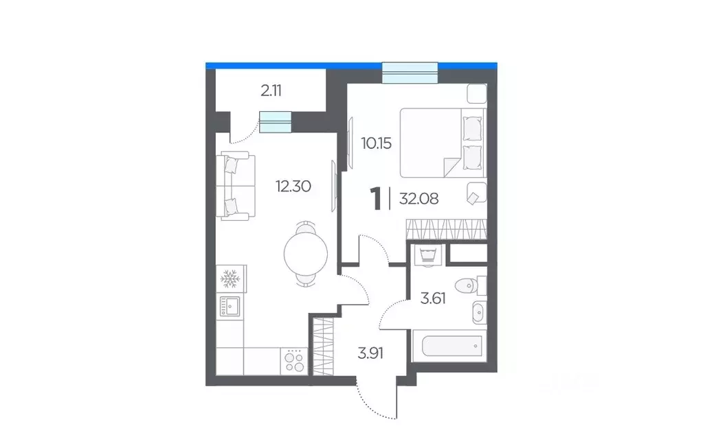 1-к кв. Рязанская область, Рязанский район, Дядьковское с/пос, с. ... - Фото 1