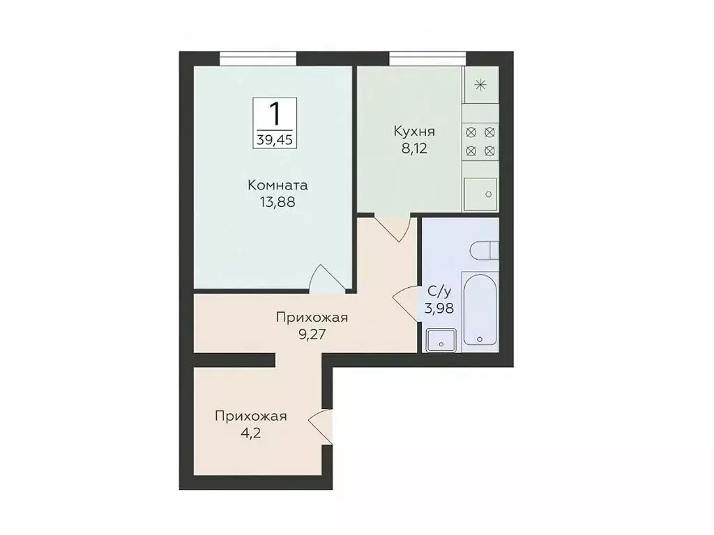 1-комнатная квартира: Самара, улица Победы, 14А (39.45 м) - Фото 0
