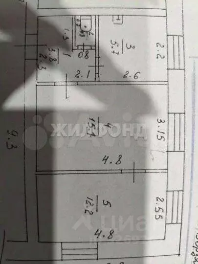2-к кв. Забайкальский край, Борзя ул. Чехова, 5 (37.6 м) - Фото 2