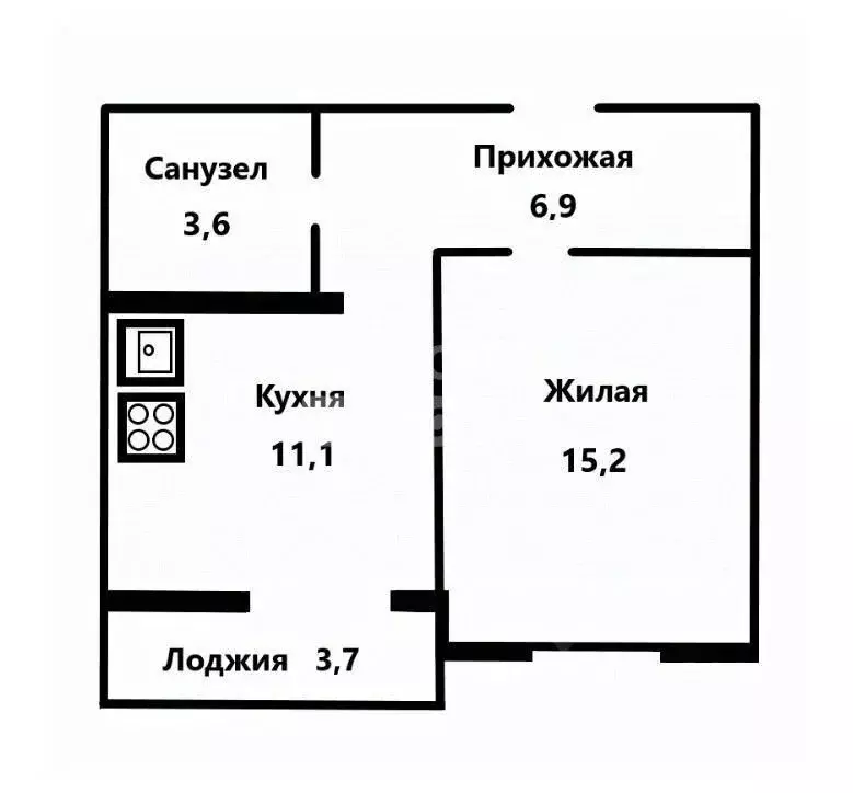 1-к кв. Краснодарский край, Новороссийск просп. Ленина, 52А (36.8 м) - Фото 2