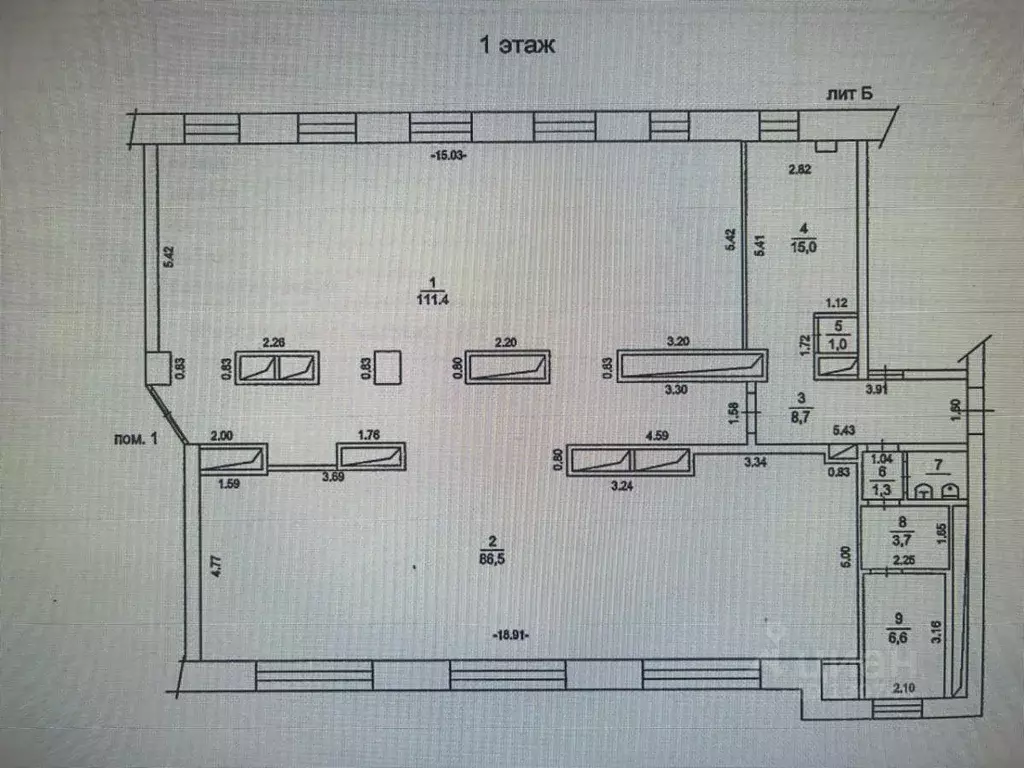Помещение свободного назначения в Московская область, Одинцово Садовая ... - Фото 2
