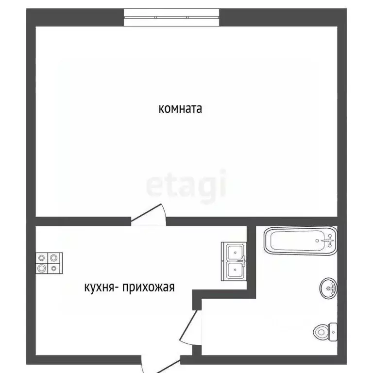 1-к кв. Калининградская область, Калининград Прибрежный мкр, ул. ... - Фото 2