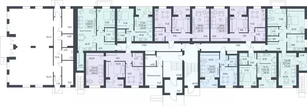 3-к кв. Саратовская область, Татищево рп ул. Михайловская, 13 (75.24 ... - Фото 1
