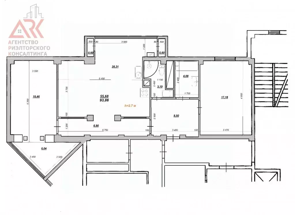 3-к кв. Крым, Феодосия ш. Симферопольское, 42А (94.0 м) - Фото 0