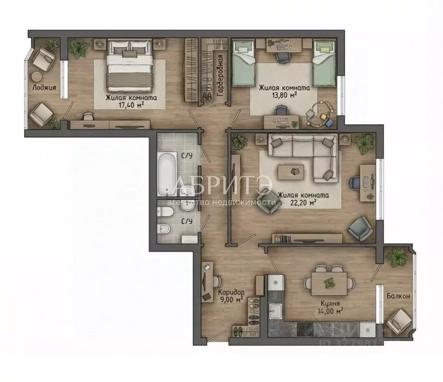 3-к кв. Липецкая область, Липецк Октябрьская ул., 74 (92.0 м) - Фото 2