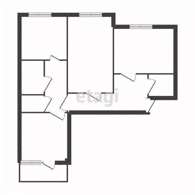 3-к кв. Белгородская область, Старый Оскол Королева мкр, 4 (63.0 м) - Фото 2