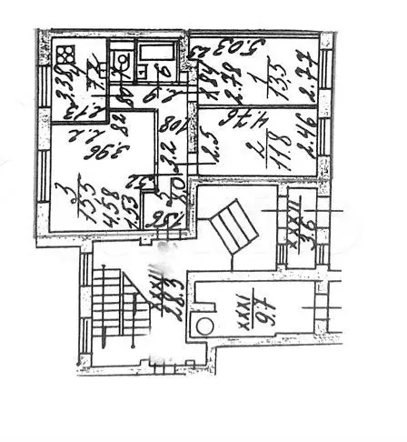 3-к. квартира, 60 м, 1/5 эт. - Фото 1