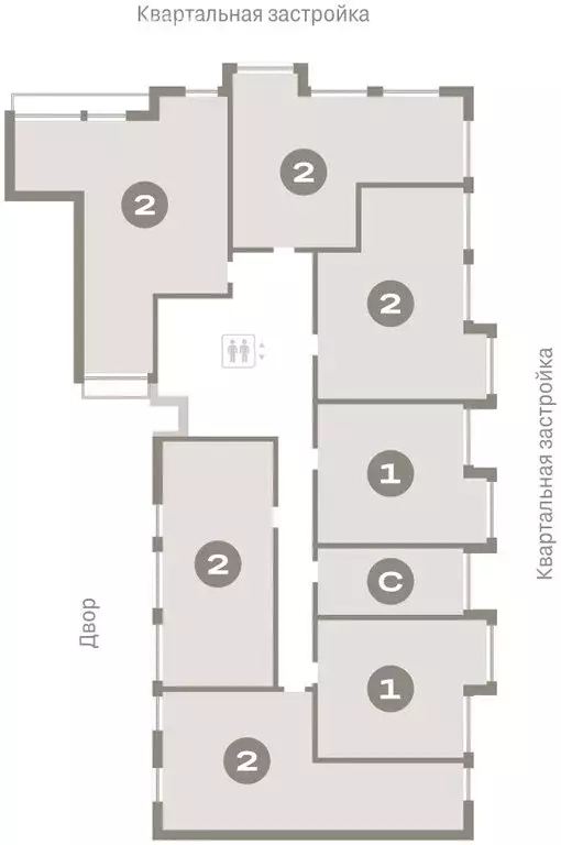 2-комнатная квартира: Тюмень, Мысовская улица, 26к1 (63.07 м) - Фото 1