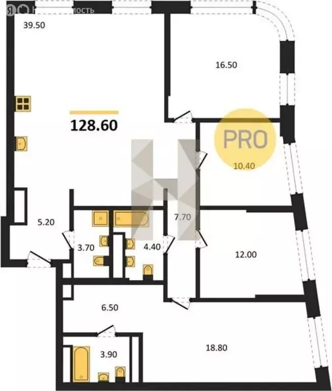 4-комнатная квартира: Москва, Лодочная улица, 27к2 (128.6 м) - Фото 1