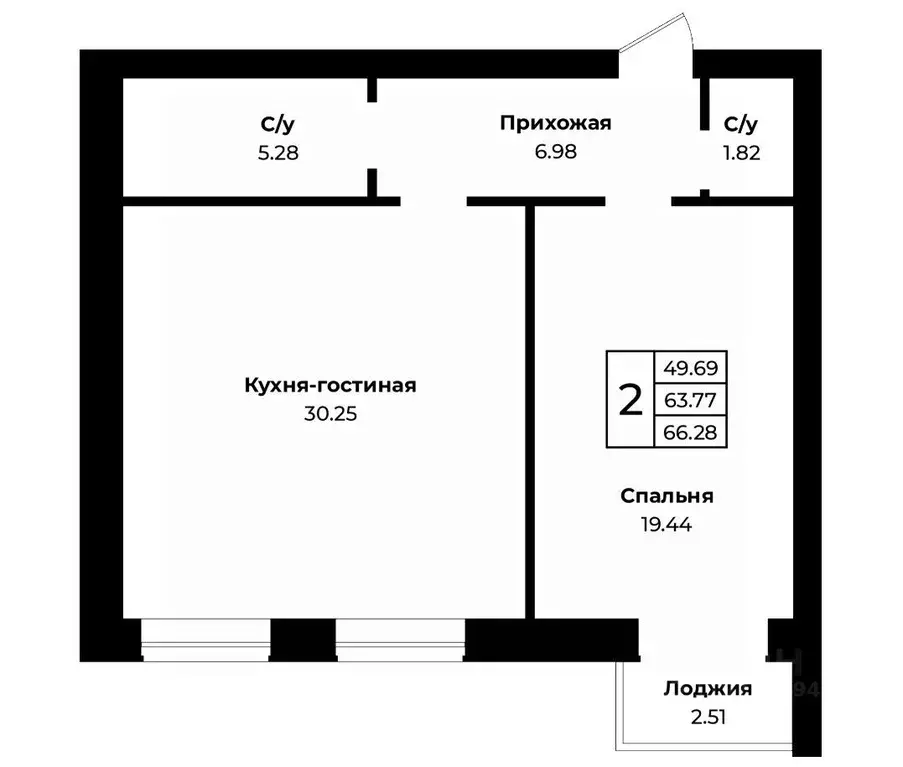 2-к кв. Оренбургская область, Оренбургский район, пос. Пригородный ... - Фото 0