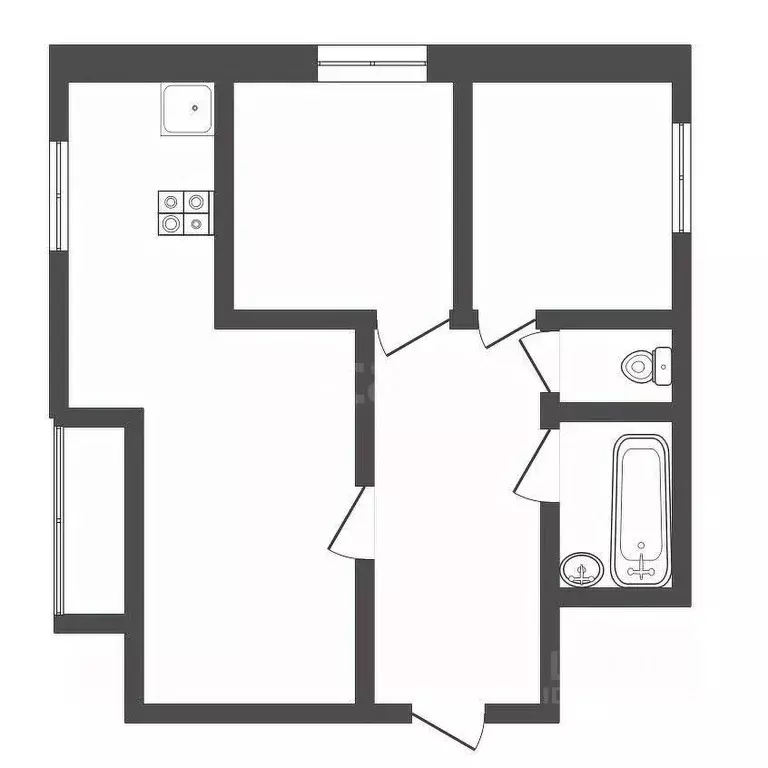2-к кв. Тульская область, Тула ул. Генерала Маргелова, 5В (54.0 м) - Фото 2