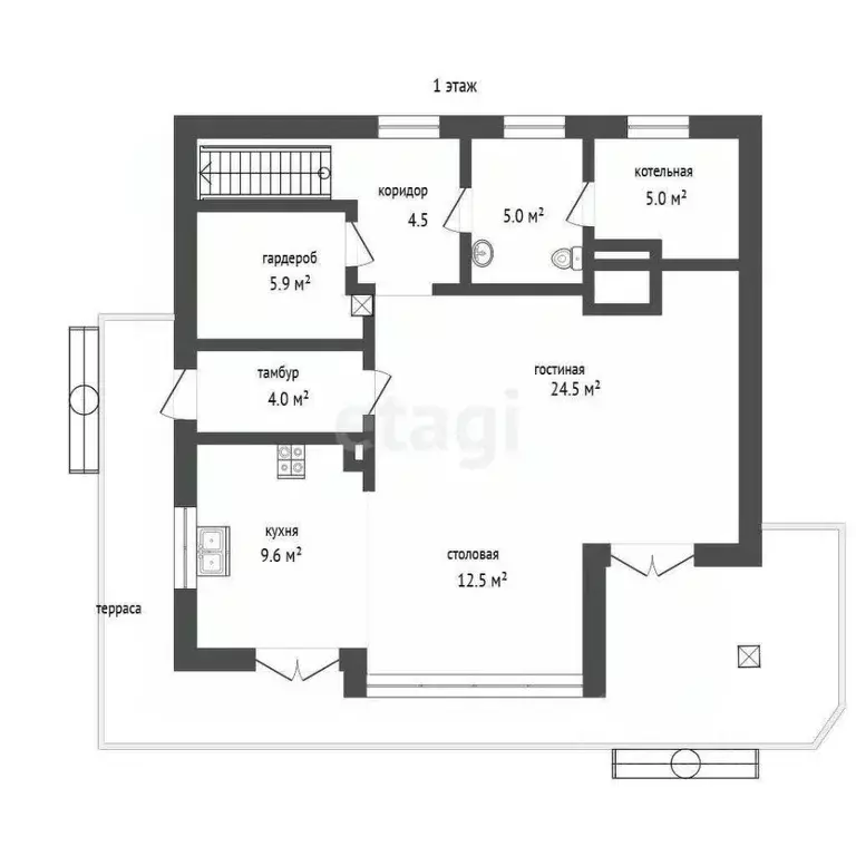 Дом в Калининградская область, Янтарный пгт ул. Озерная, 26 (186 м) - Фото 2