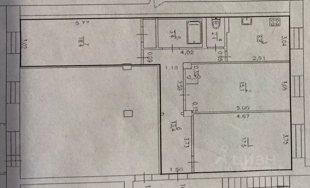 3-к кв. Башкортостан, Уфа ул. Шумавцова, 11 (78.7 м) - Фото 2