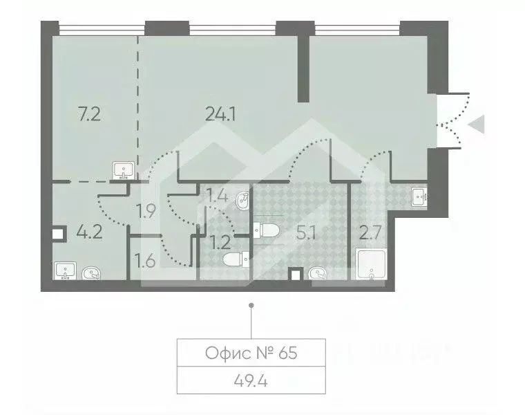 Помещение свободного назначения в Москва Производственная ул., 17 (49 ... - Фото 1