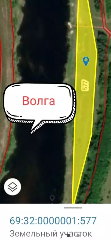 Участок в Тверская область, Старицкий муниципальный округ, д. Иванищи  ... - Фото 1