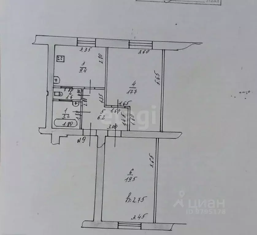 2-к кв. Татарстан, Казань Ягодинская ул., 27 (55.7 м) - Фото 2