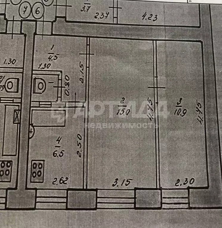 2-к кв. Нижегородская область, Нижний Новгород ул. Глазунова, 4 (38.0 ... - Фото 0