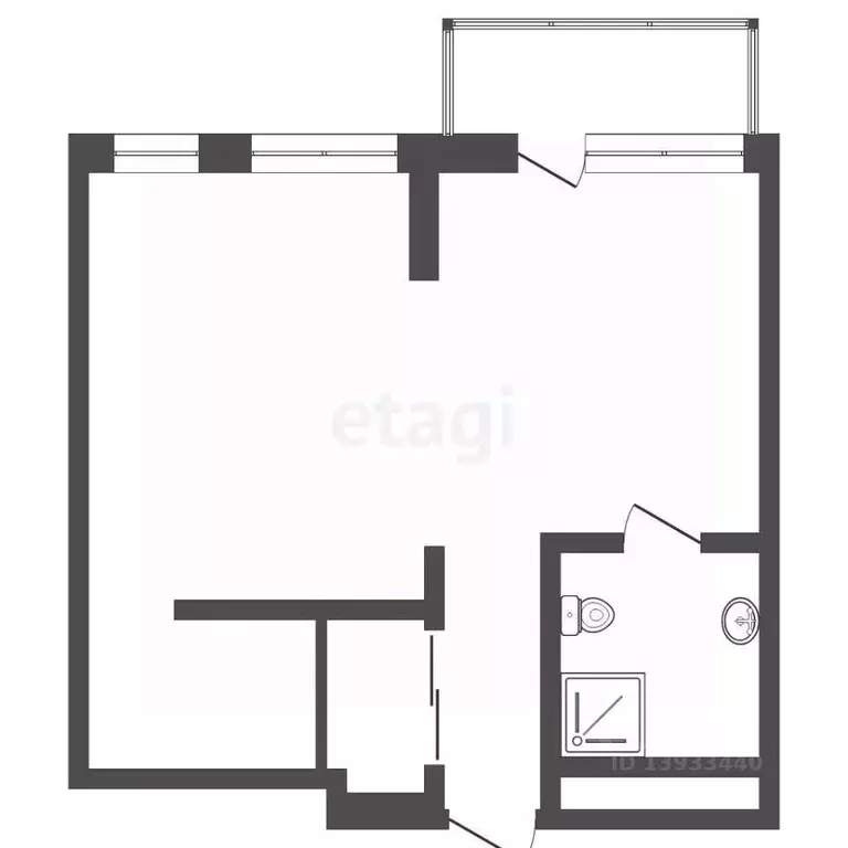 1-к кв. Тюменская область, Тюмень ул. Газовиков, 38к2 (39.0 м) - Фото 2