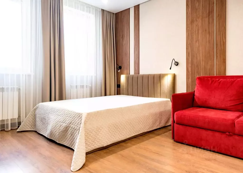 1-к кв. Татарстан, Казань ул. Адоратского, 1Б (30.0 м) - Фото 1