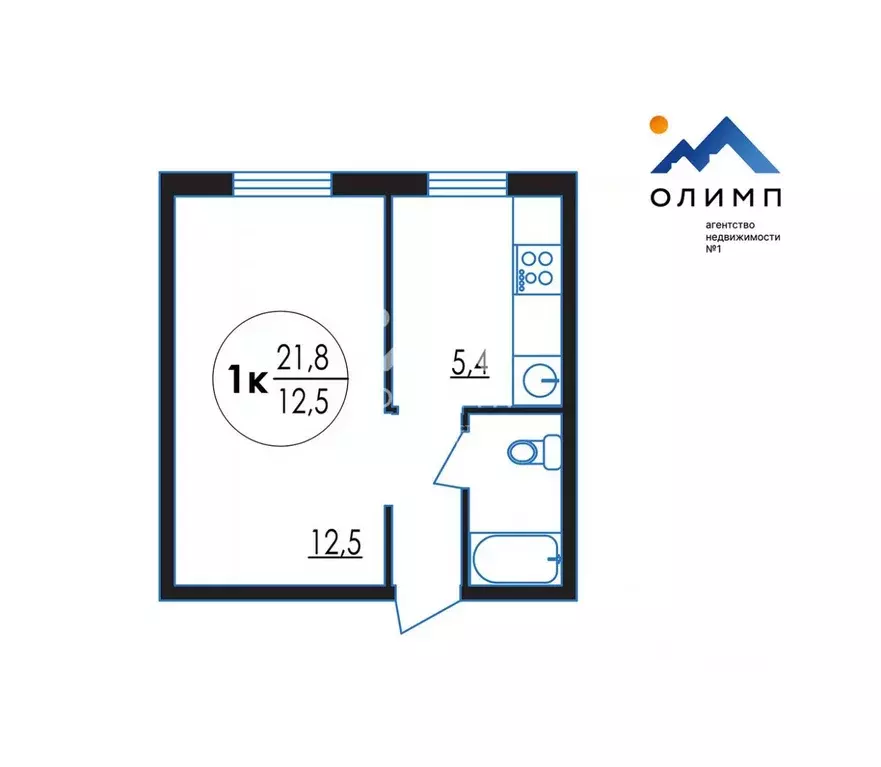 1-к кв. Ярославская область, Ярославль Алмазная ул., 1к2 (21.8 м) - Фото 2