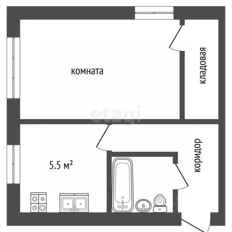 1-к кв. Ярославская область, Рыбинск ул. Свободы, 23А (31.2 м) - Фото 2