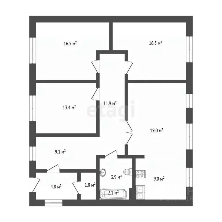 Дом в Самарская область, Кинель Хвойная ул., 38 (120 м) - Фото 2