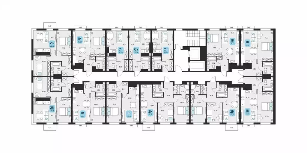 2-комнатная квартира: Астрахань, Советский район (56.25 м) - Фото 1