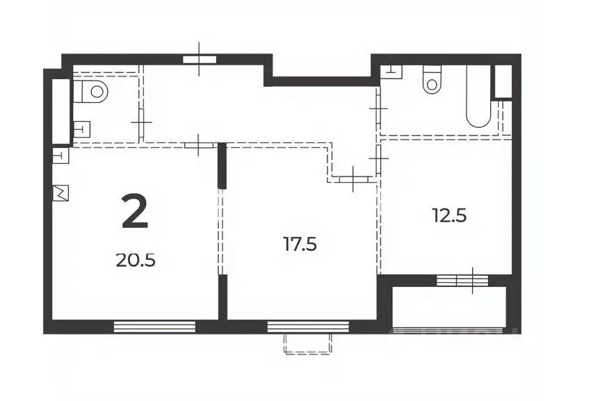 2-к кв. Москва Никитинская ул., 21К3 (71.7 м) - Фото 2