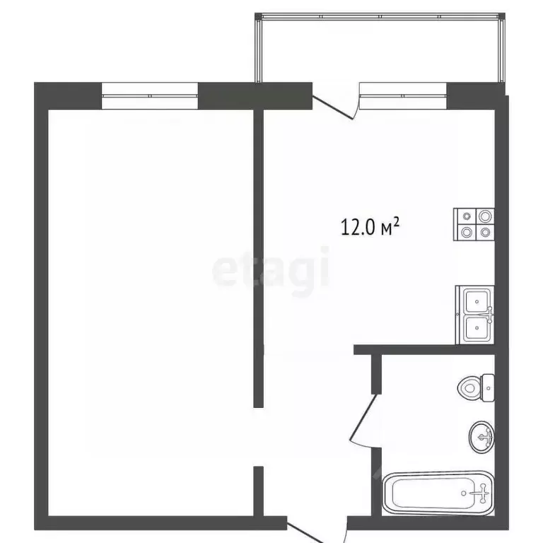 2-к кв. Коми, Сыктывкар ул. Карла Маркса, 185 (41.0 м) - Фото 1