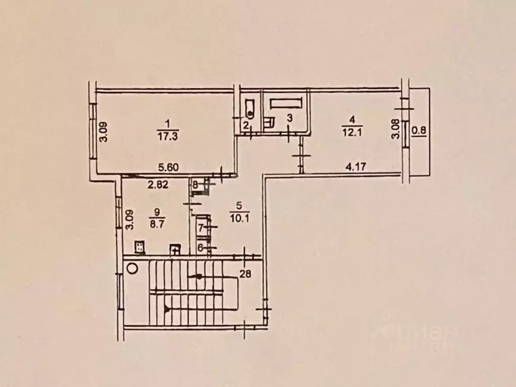 2-к кв. Псковская область, Псков Инженерная ул., 88 (53.2 м) - Фото 1