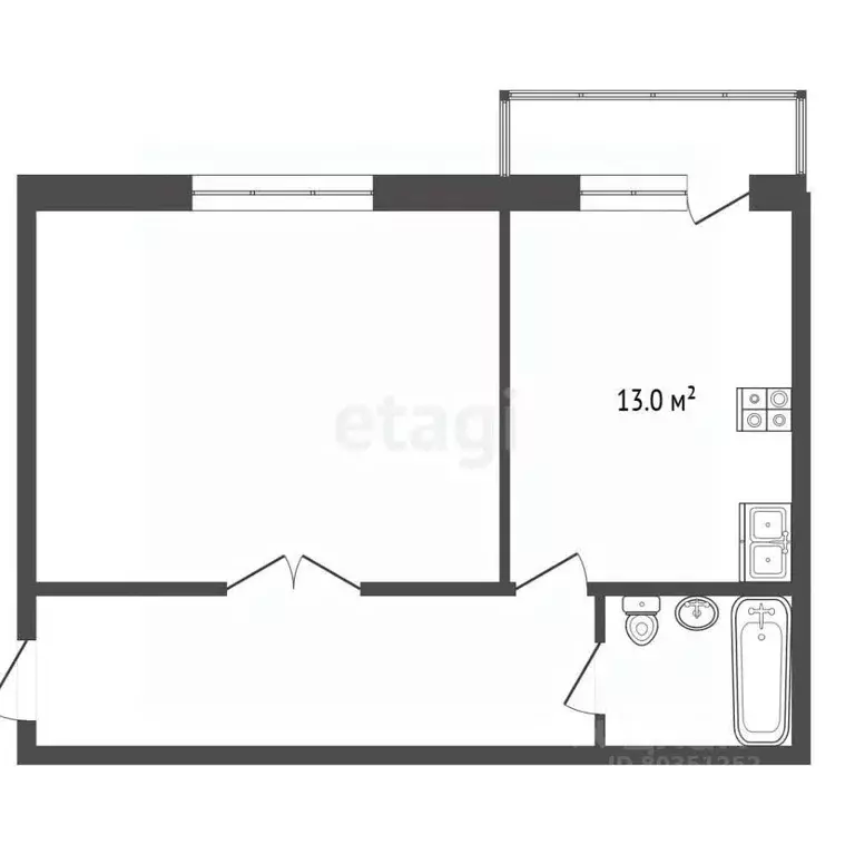 1-к кв. Ставропольский край, Ессентуки Никольская ул. (55.5 м) - Фото 2