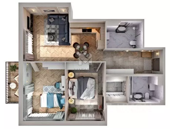 3-к кв. Санкт-Петербург ш. Революции, 3к2 (72.5 м) - Фото 1