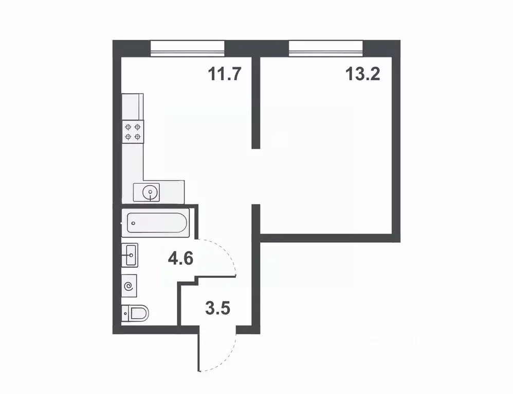 1-к кв. кировская область, киров бул. прибрежный, 6 (33.0 м) - Фото 0